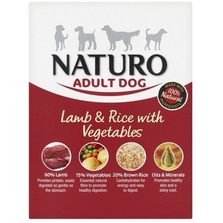 Naturo Adult Jagnięcina z ryżem i warzywami 400g