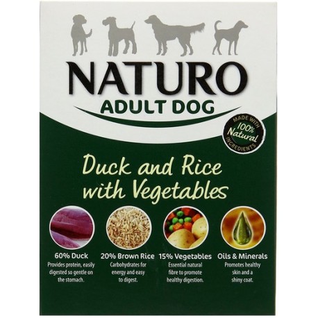 Naturo Adult Kaczka z ryżem i warzywami 400g