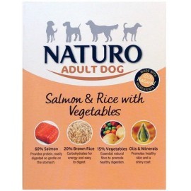 Naturo Adult Łosoś z ryżem i warzywami 400g