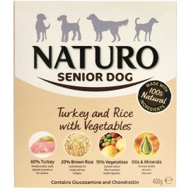 Naturo Senior indyk z ryżem i warzywami 400g