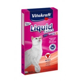 Vitakraft Cat Liquid-Snack z Wołowiną 6x15g [23521]