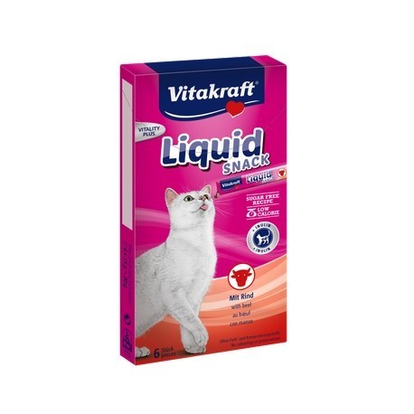 Vitakraft Cat Liquid-Snack z Wołowiną 6x15g [23521]