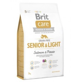 Brit Care Grain Free Senior & Light Salmon & Potato 3kg
