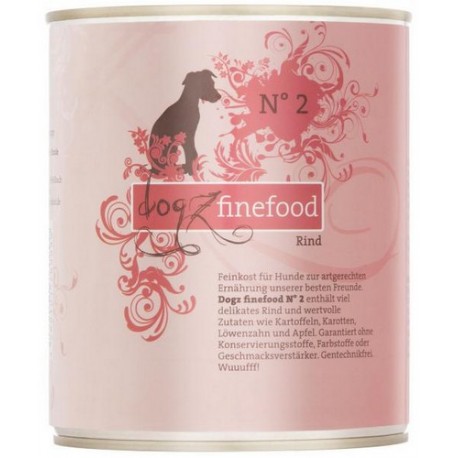Dogz Finefood N.02 Wołowina puszka 800g