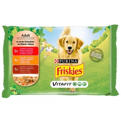 Friskies Dog Adult saszetki 4x100g