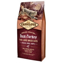 Carnilove Cat Duck & Turkey for Large Breed - kaczka i indyk 6kg
