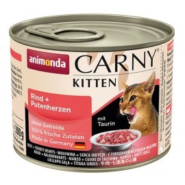 Animonda Carny Kitten Wołowina + Serca Indyka puszka 200g