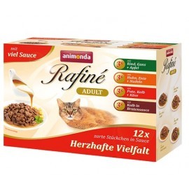 Animonda Rafiné Multipack Herzhafte saszetki 12x100g
