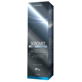Sebovet Excellence - szampon przeciwłupieżowy i przeciwłojotokowy dla kota i psa 200ml