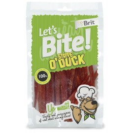 Brit Care Let's Bite Dog Stripe O'Duck 80g