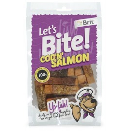 Brit Care Let's Bite Dog COD 'N' Salmon 80g