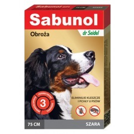 Sabunol GPI Obroża przeciw pchłom dla psa szara 75cm