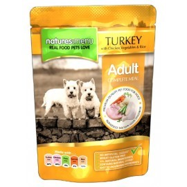 Natures Menu Pies - indyk, kurczak i warzywa saszetka 300g