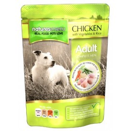Natures Menu Pies - kurczak warzywa i ryż saszetka 300g