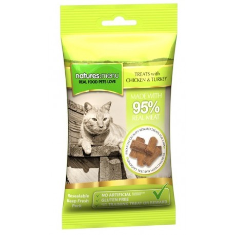Natures Menu Kot Smakołyki - kurczak i indyk 60g