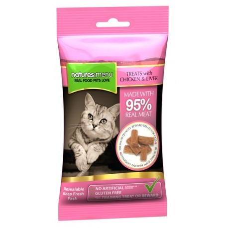 Natures Menu Kot Smakołyki - kurczak i wątróbka 60g
