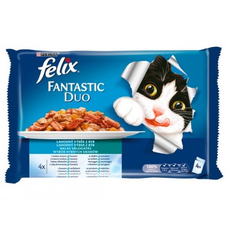 Felix Fantastic Duo Uczta Oceanu galaretka saszetki 4x100g