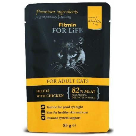 Fitmin Cat For Life Adult Chicken saszetka 85g