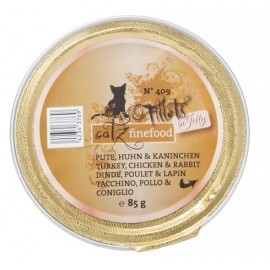 Catz Finefood Filety N.409 Indyk/Kurczak/Królik tacka 85g