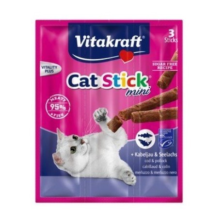 Vitakraft Cat Stick Dorsz i Czarniak 18g [2424003]