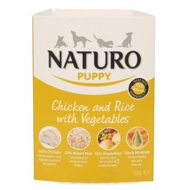 Naturo Puppy Kurczak z ryżem i warzywami 150g