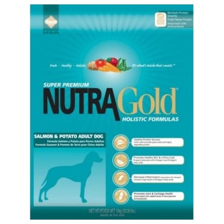 Nutra Gold Holistic Salmon & Potato Adult Dog 15kg