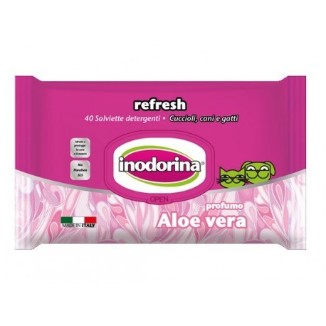 Inodorina Chusteczki Aloe Vera - zapach aloesu 40szt