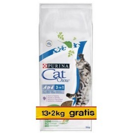 Purina Cat Chow 3in1 z indykiem 15kg (13+2kg gratis)