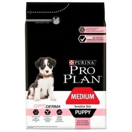 Purina Pro Plan Puppy Medium OptiDerma Sensitive Skin Łosoś 3kg