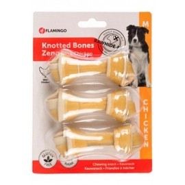 Flamingo Plecione kości Zeno Chicken 10cm 3szt