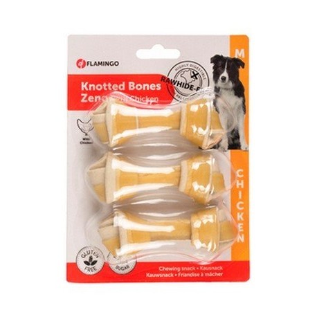Flamingo Plecione kości Zeno Chicken 10cm 3szt