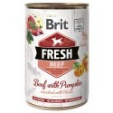 Brit Fresh Dog Beef with Pumpkin puszka 400g