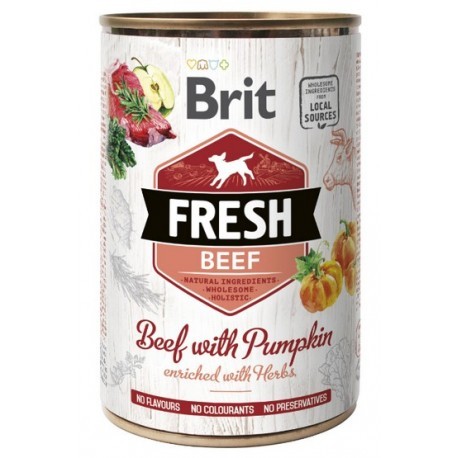 Brit Fresh Dog Beef with Pumpkin puszka 400g