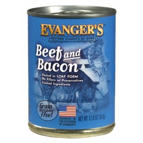 Evanger's Classic Dogs Wołowina + Boczek puszka 362g
