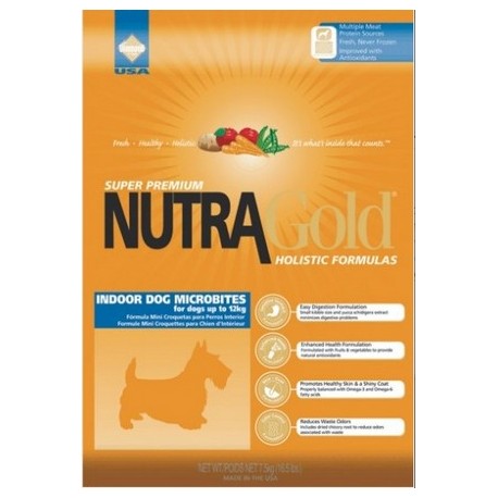 Nutra Gold Holistic Indoor Adult Dog Microbites 3kg