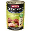 Animonda GranCarno Adult Rind Kaninchen Krautern Wołowina + Królik z Ziołami puszka 400g