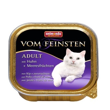 Animonda vom Feinsten Cat Adult z Kurczakiem i Owocami Morza tacka 100g