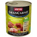 Animonda GranCarno Adult Rind Kaninchen Krautern Wołowina + Królik z Ziołami puszka 800g