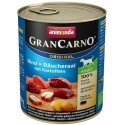 Animonda GranCarno Adult Rind Raucheraal Kartoffeln Wołowina, Węgorz + Ziemniaki puszka 800g