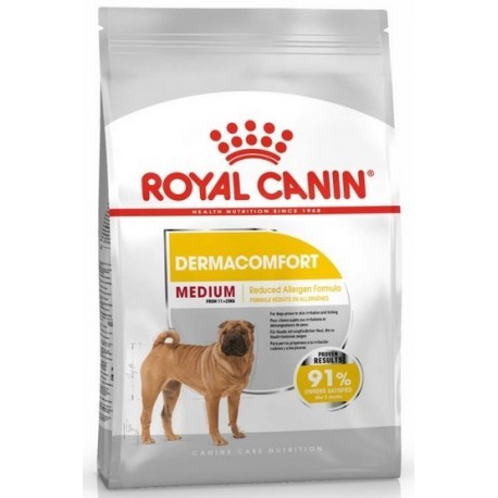 Royal Canin Medium Dermacomfort karma sucha dla psów dorosłych, ras średnich o wrażliwej skórze 3kg