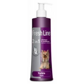 Fresh Line 2w1 York - Szampon z odżywką dla psów rasy Yorkshire Terrier 220ml