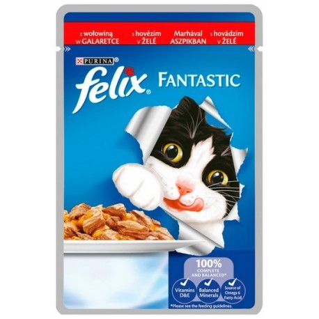 Felix Fantastic Wołowina w galaretce saszetka 100g