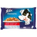 Felix Fantastic Wybór Mięs (wołowina+kurczak) w galaretce saszetka 4x100g