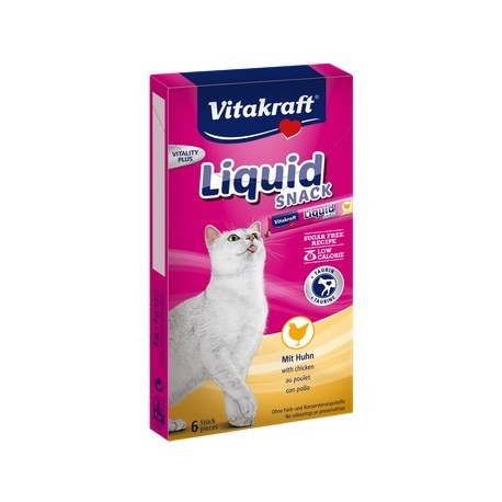 Vitakraft Cat Liquid-Snack z Kurczakiem 6x15g [16424]