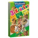 Vitakraft Kracker 3szt Świnka morska Mix - Miód/Warzywa/Cytryna 168g [25226]