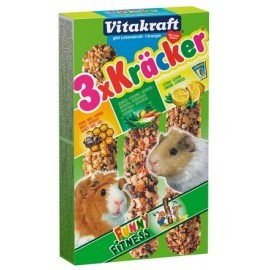 Vitakraft Kracker 3szt Świnka morska Mix - Miód/Warzywa/Cytryna 168g [25226]