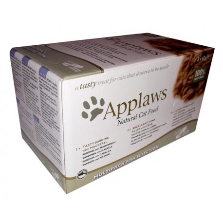 Applaws miseczki dla kota Fish Selection Multi Pack 8x60g