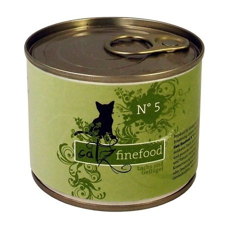 Catz Finefood N.05 Łosoś i drób puszka 200g