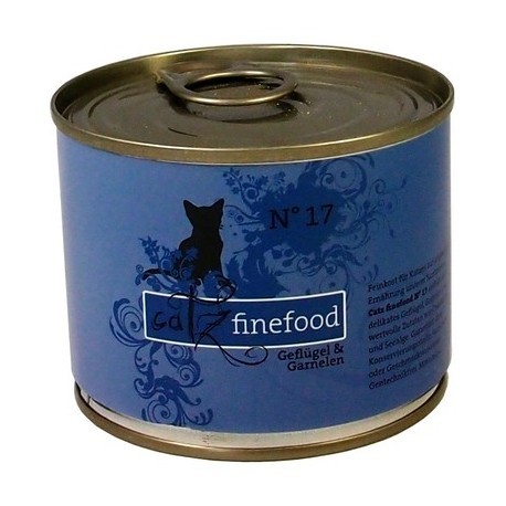 Catz Finefood N.17 Drób i Krewetki puszka 200g