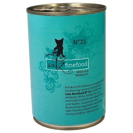 Catz Finefood N.21 Dziczyzna i Karmazyn puszka 400g